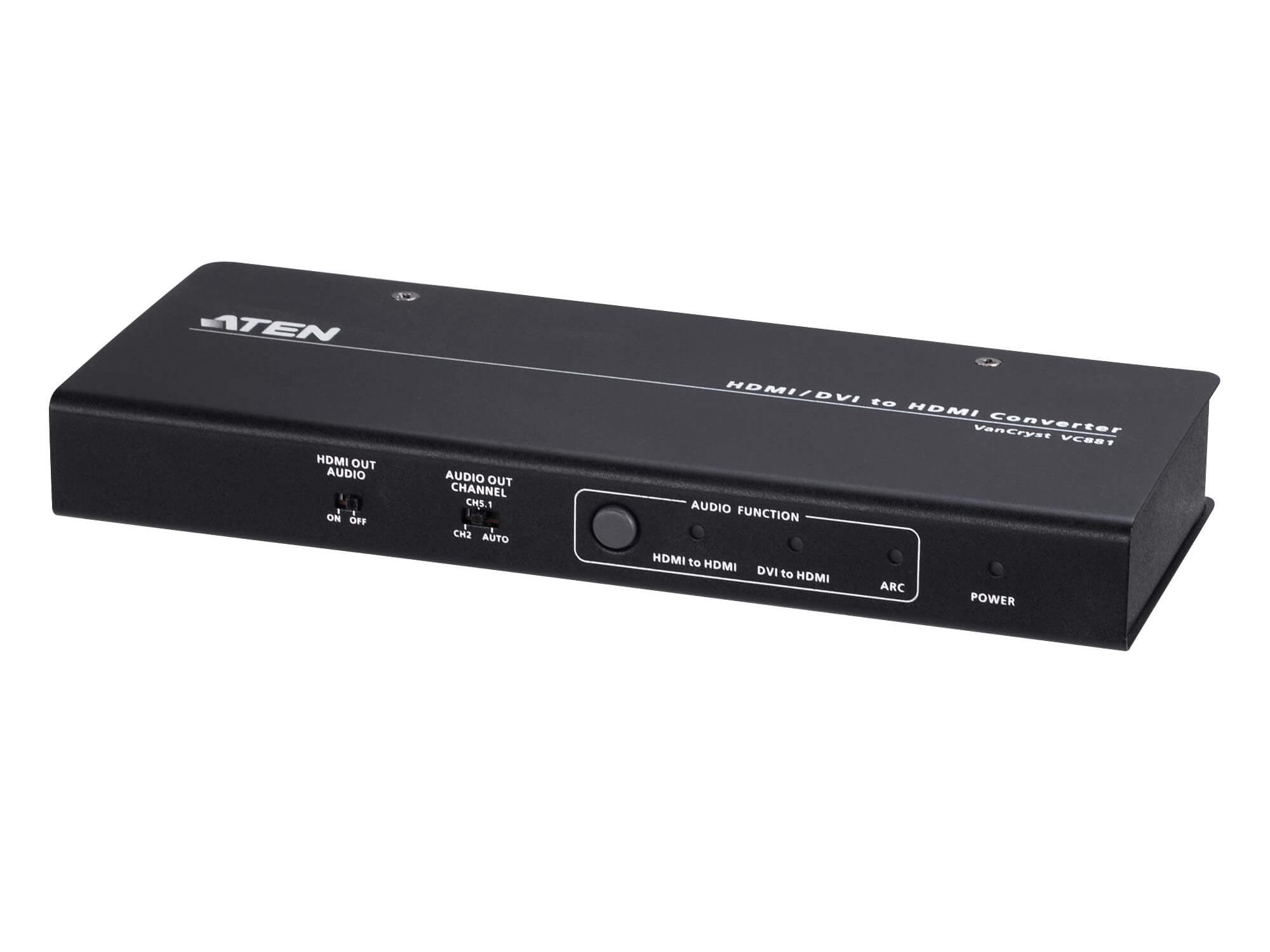 Aten VC881 4K HDMI/DVI to HDMI Converter with Audio De-embedder