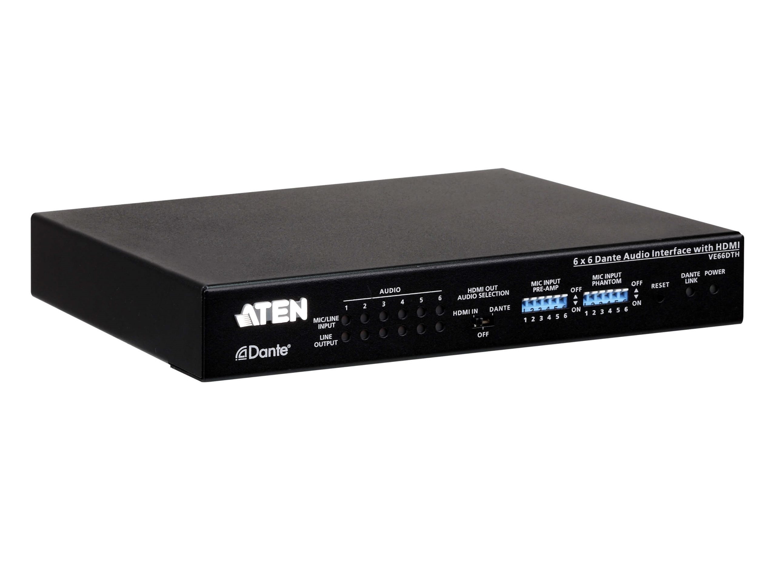 Aten VE66DTH 6x6 Dante Audio Interface with HDMI - Image 3