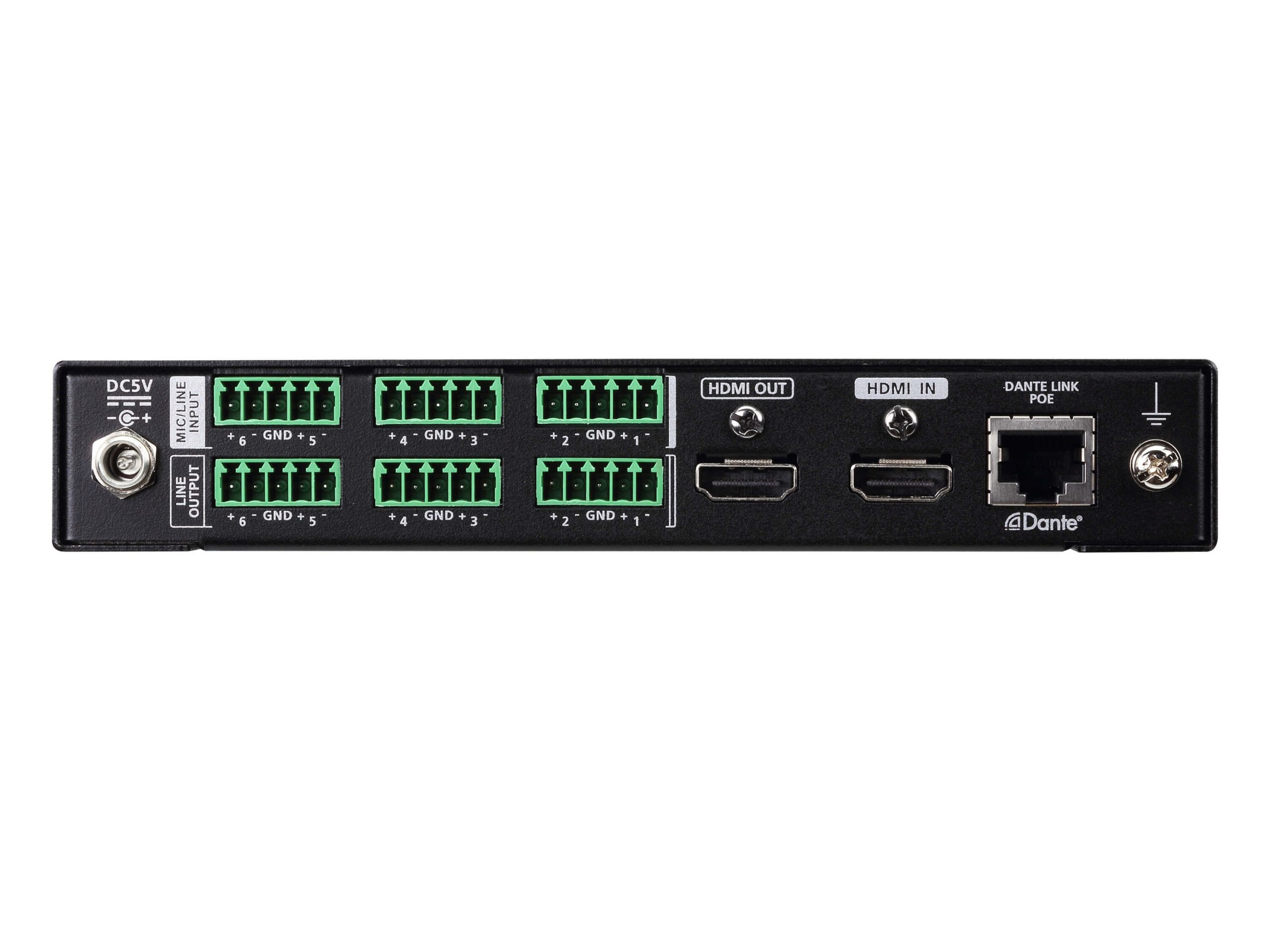Aten VE66DTH 6x6 Dante Audio Interface with HDMI - Image 4