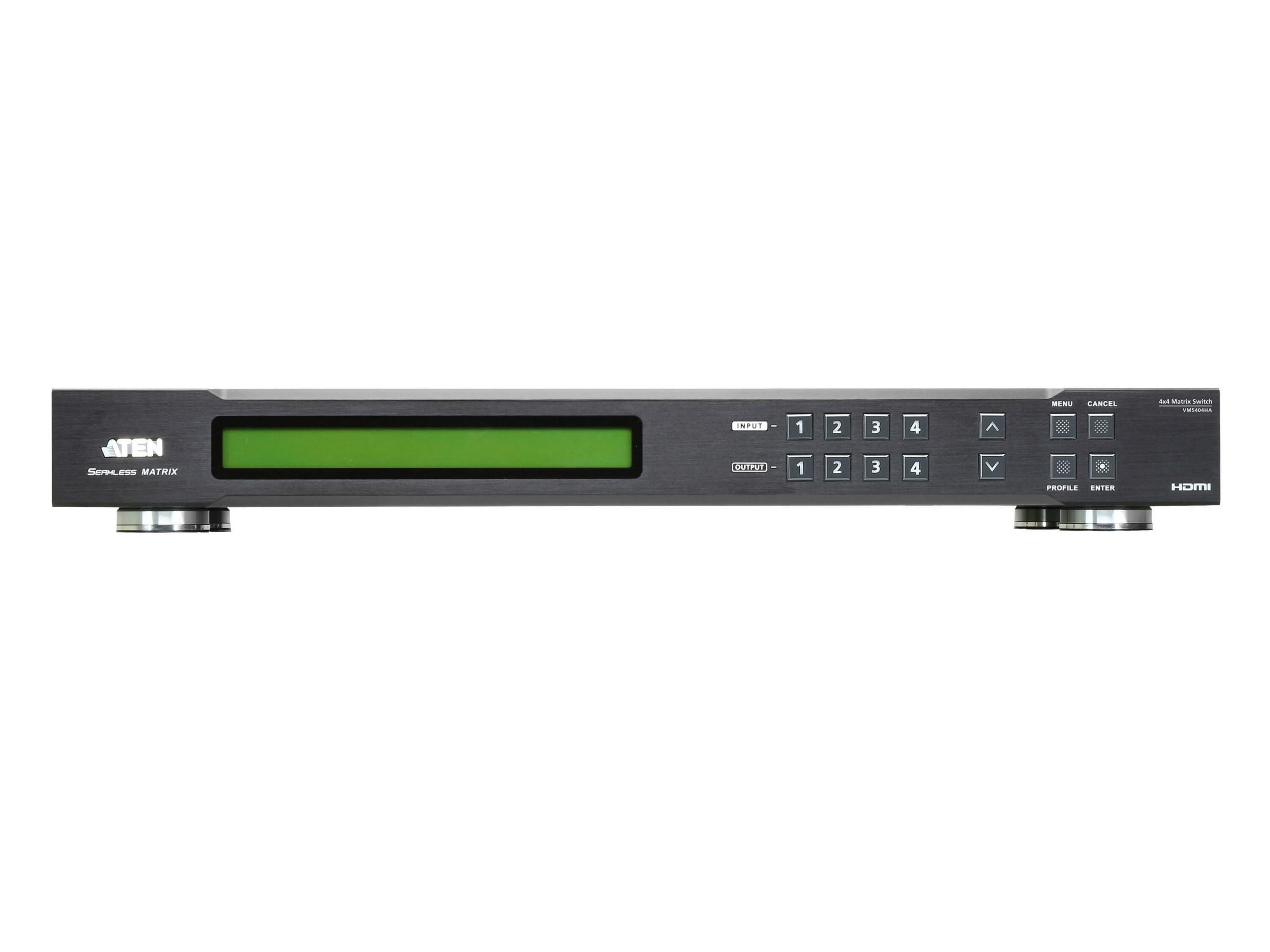 Aten VM5404HA 4x4 HDMI Scaling Matrix and Video Wall with Fast Switching/Audio Output and Local Output - Image 2