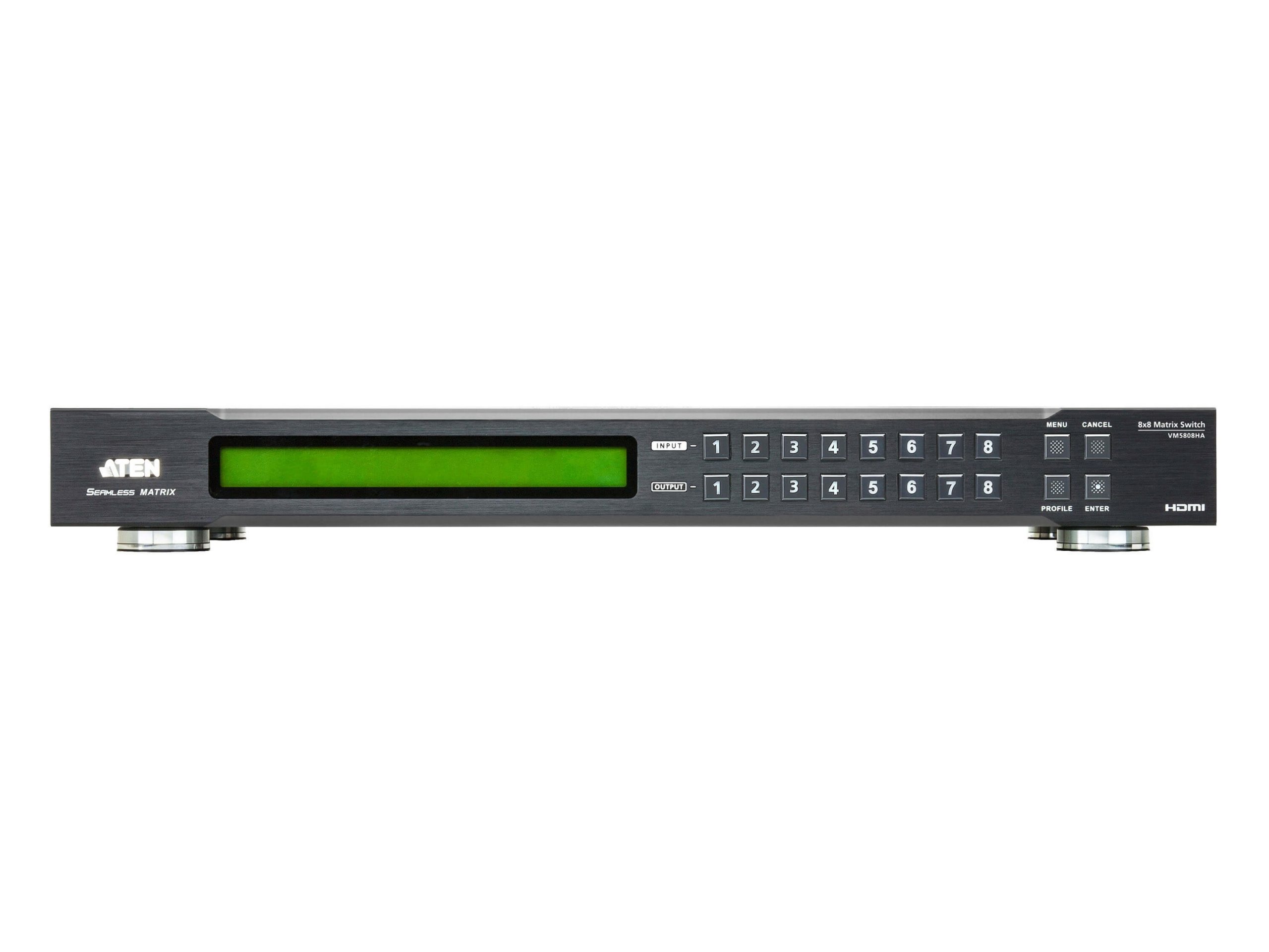 Aten VM5808HA 8x8 HDMI Scaling Matrix and Video Wall with Fast Switching/Audio Output and Local Output - Image 2