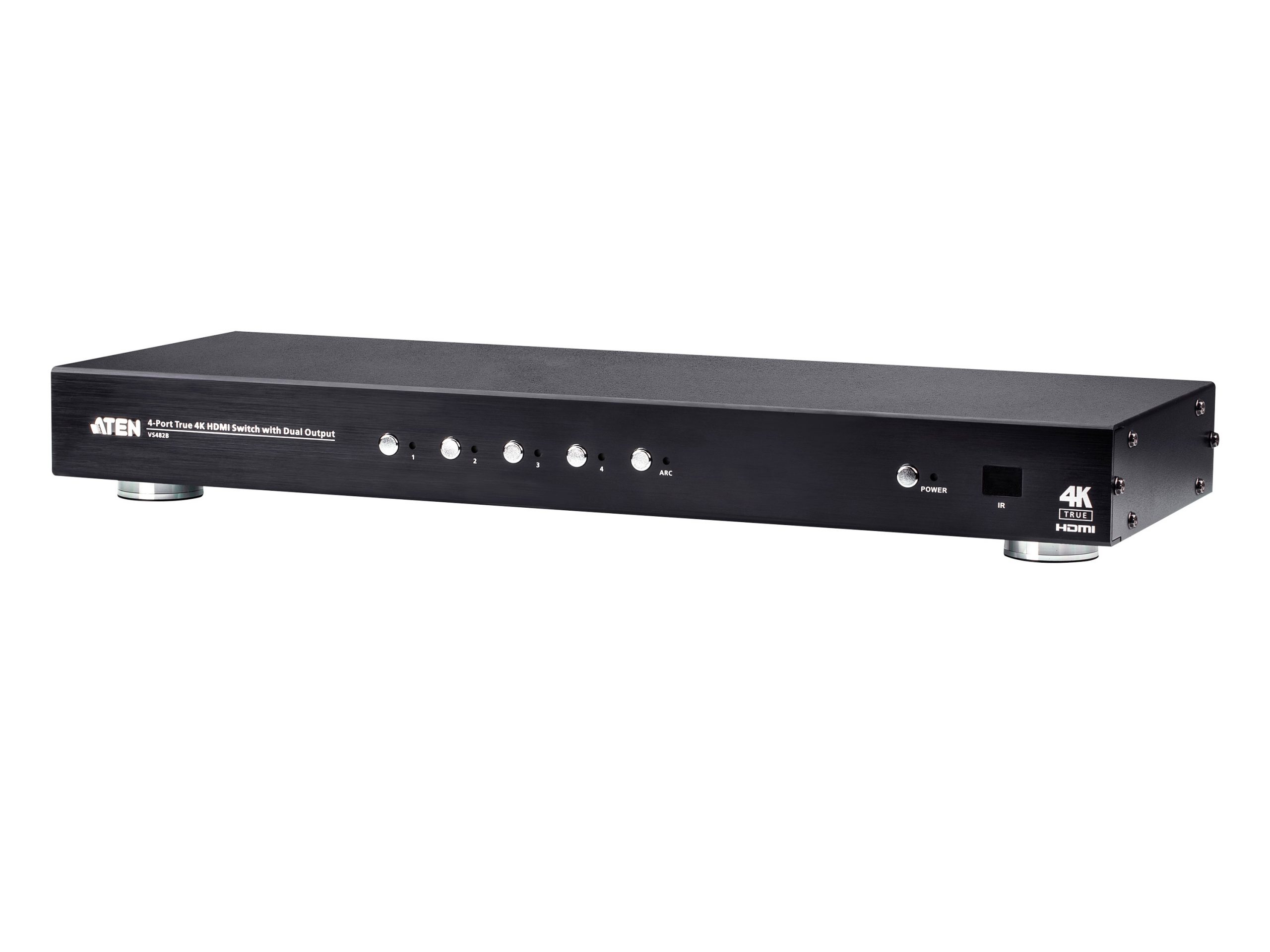 Aten VS482B 4-Port True 4K HDMI Switch with Dual Output