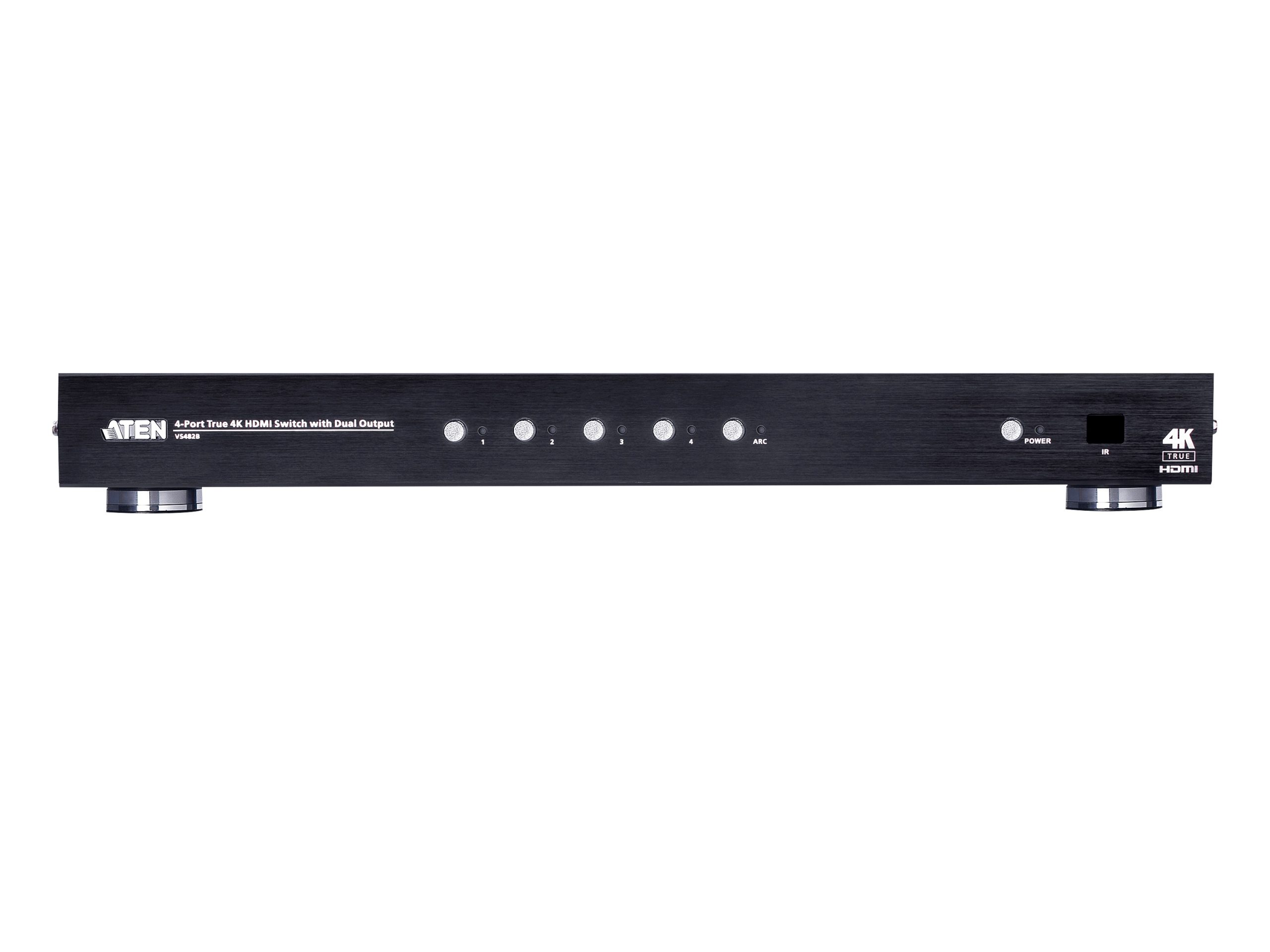 Aten VS482B 4-Port True 4K HDMI Switch with Dual Output - Image 2