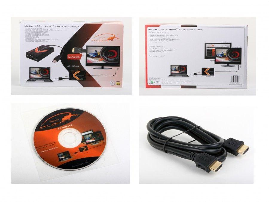 Atlona AT-HDPiX2 Usb To Hdmi Pc/Laptop To Tv/Monitor Converter Up To 1080P - Image 2