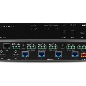 Atlona AT-HDR-CAT-4 HDBaseT 4-Out 4K/60 4:4:4 HDR Splitter / HDMI Pass-through / Audio De-embed / 130 ft