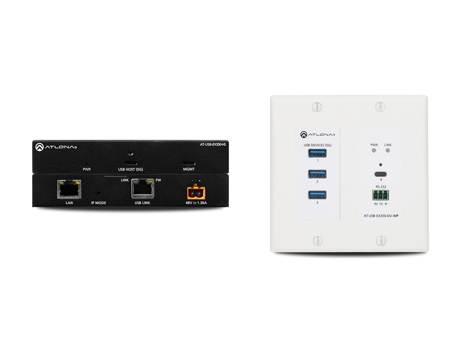 Atlona AT-USB-EX350-WPD-KIT USB 3.2 Gen 1 Extender Extend High Data Rate USB
