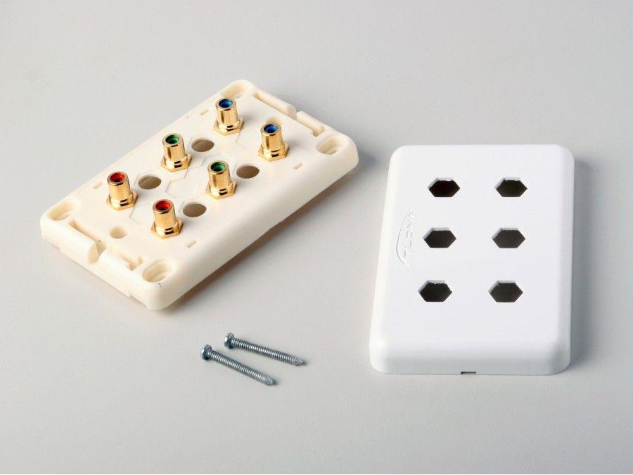Atlona AT80COMP6 Dual Component Video Wall Plate - Image 3
