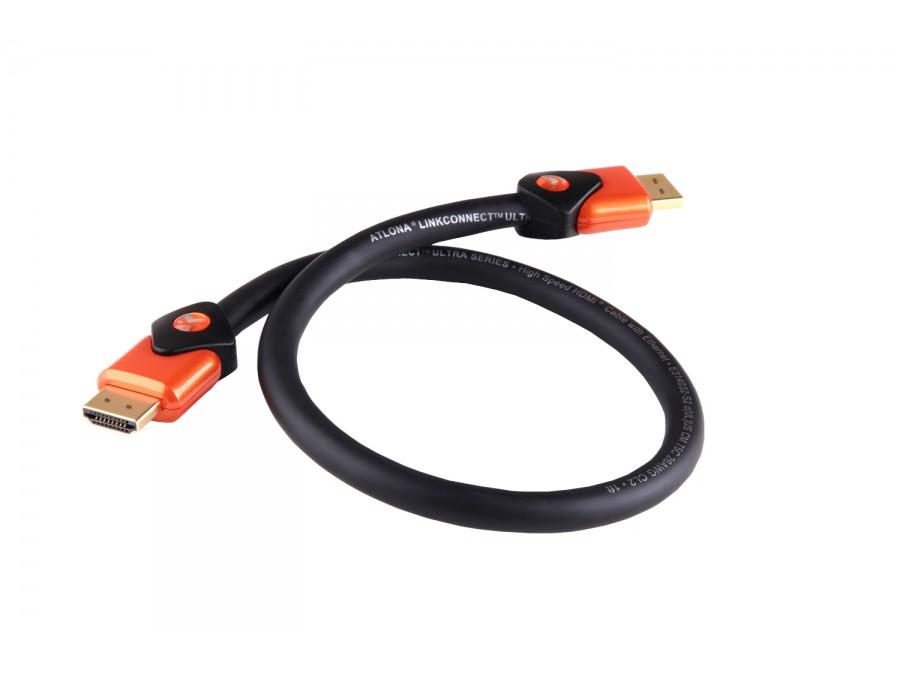 Atlona AT-LCU-1.5 1.5ft High Speed 1080P 4K HDR HDMI 2.0 Cable for UHDTV PS4 PRO XBOX ONE