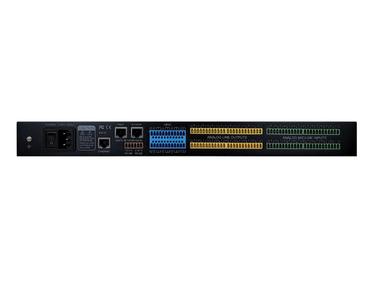 Aurora Multimedia DTX-1616D Medium-density 16x16 Dante DSP with 16x16 analog I/O - Image 3
