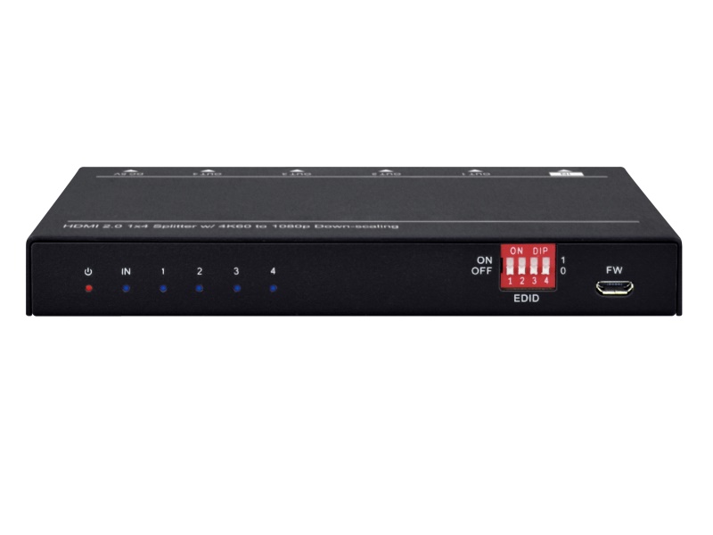 Aurora Multimedia DXE-142A-DS 1x4 HDMI 2.0A 4K Splitter with Auto EDID Management