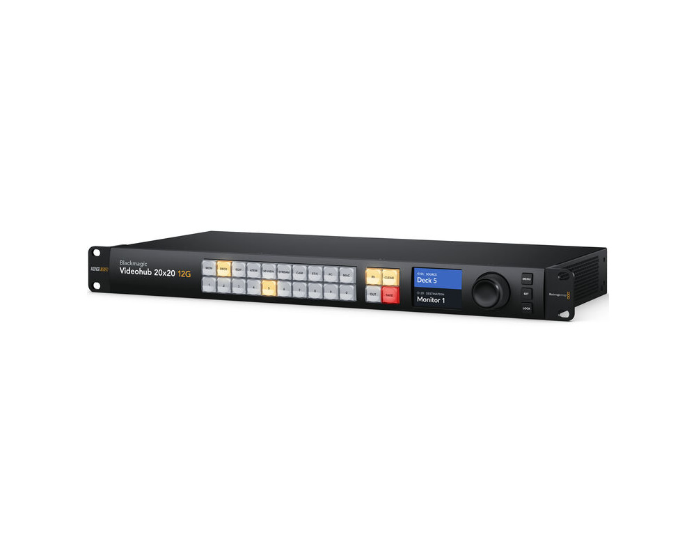 Blackmagic Design BMD-VHUBSMAS12G02020 Videohub 20x20 12G Zero-Latency Video Router