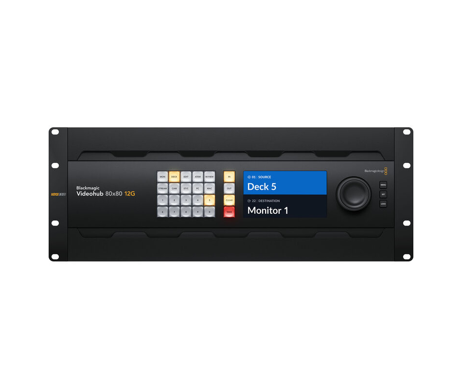 Blackmagic Design BMD-VHUBSMAS12G080080 Videohub 80x80 12G Zero-Latency Video Router - Image 2