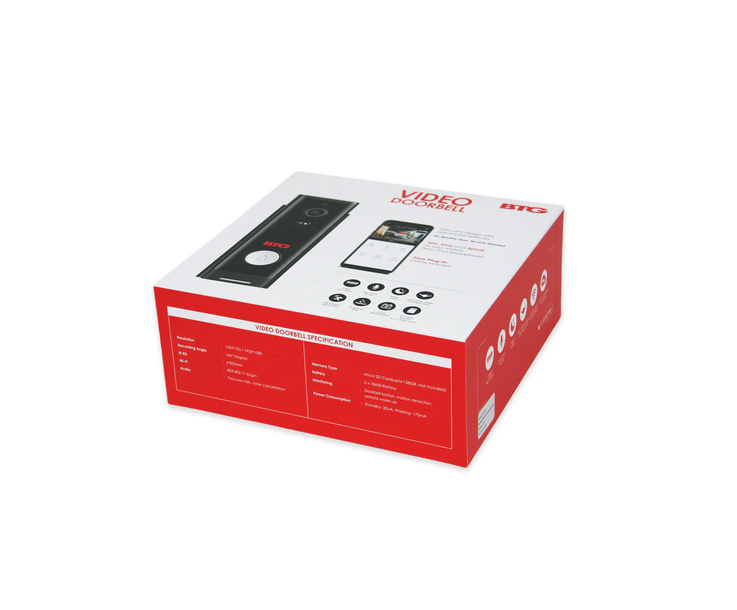 Bolide BTG-DB2 Wi-Fi Doorbell Camera - Image 3