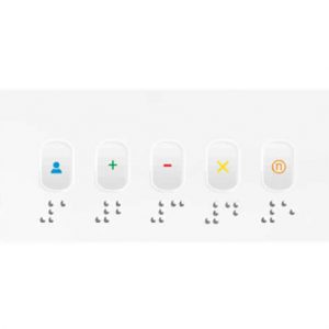 Bosch CSP-D00114 Orientation Sheet / Braille Dots-6 / 25 Pack / Removable Adhesive