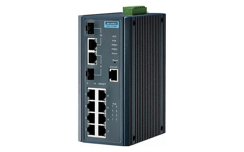 Bosch PRA-ES8P2S Ethernet Switch, 8-PoE, 2-SFP