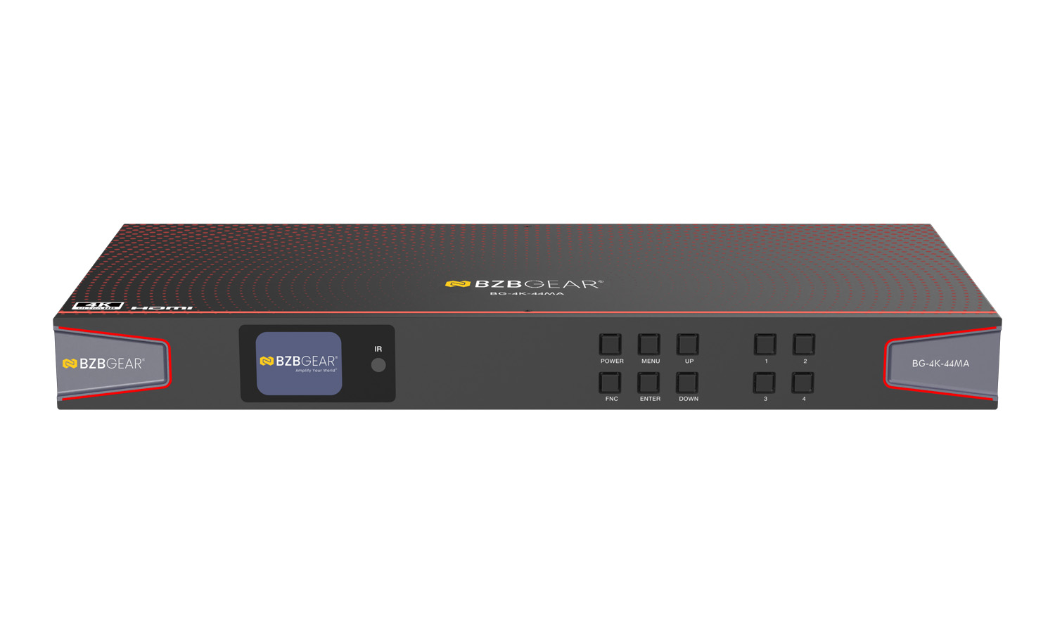 BZBGEAR BG-4K-44MA 4x4 4K UHD HDMI 2.0 Matrix Switcher with Audio De-embedding/Independent Routing and IR Matrixing (4K60 - 4:4:4 and HDR Support) - Image 2