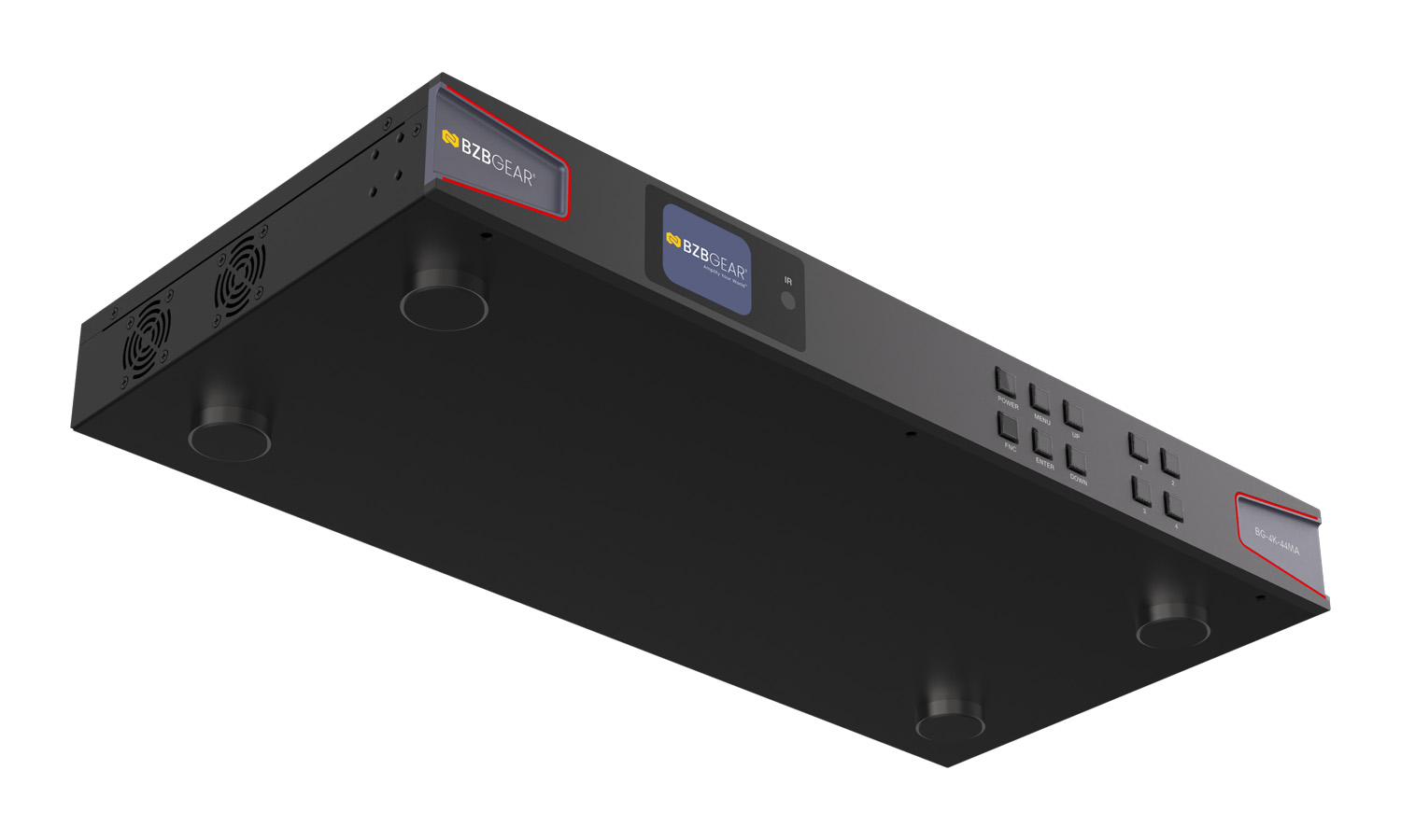 BZBGEAR BG-4K-44MA 4x4 4K UHD HDMI 2.0 Matrix Switcher with Audio De-embedding/Independent Routing and IR Matrixing (4K60 - 4:4:4 and HDR Support) - Image 6
