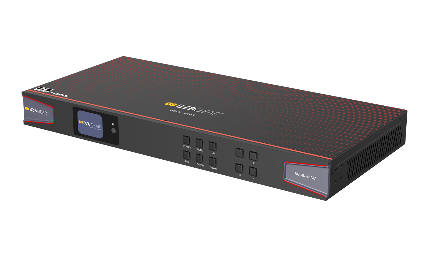 BZBGEAR BG-4K-44MA 4x4 4K UHD HDMI 2.0 Matrix Switcher with Audio De-embedding/Independent Routing and IR Matrixing (4K60 - 4:4:4 and HDR Support) - Image 7