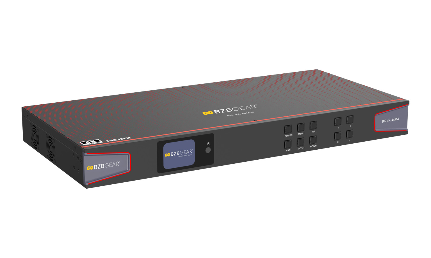 BZBGEAR BG-4K-44MA 4x4 4K UHD HDMI 2.0 Matrix Switcher with Audio De-embedding/Independent Routing and IR Matrixing (4K60 - 4:4:4 and HDR Support) - Image 10