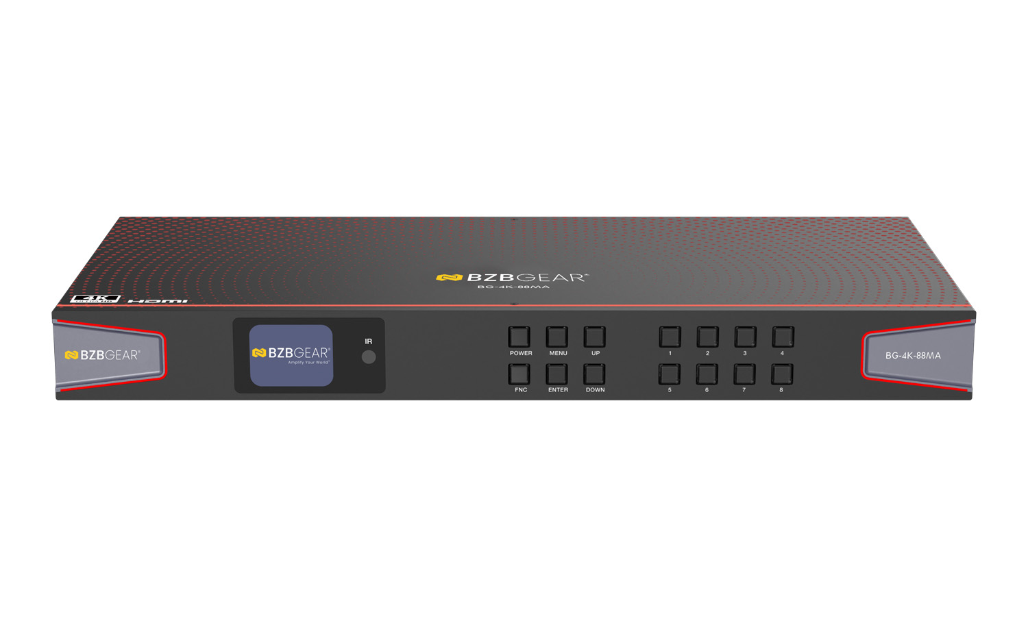 BZBGEAR BG-4K-88MA 8x8 4K UHD HDMI 2.0 Matrix Switcher with Audio De-embedding and Independent Routing (4K60 - 4:4:4 and HDR Support) - Image 2