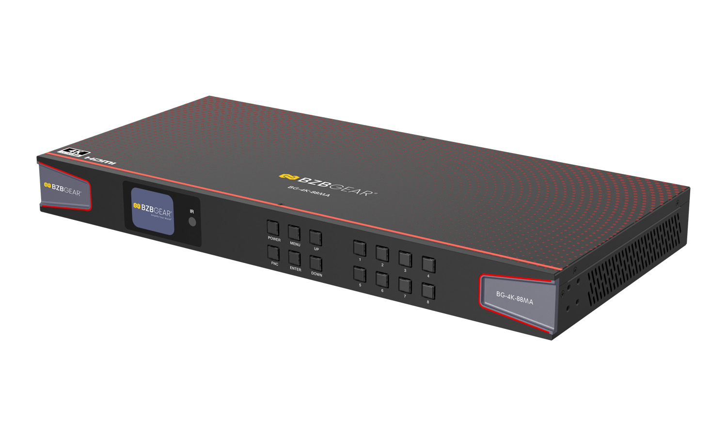BZBGEAR BG-4K-88MA 8x8 4K UHD HDMI 2.0 Matrix Switcher with Audio De-embedding and Independent Routing (4K60 - 4:4:4 and HDR Support) - Image 7
