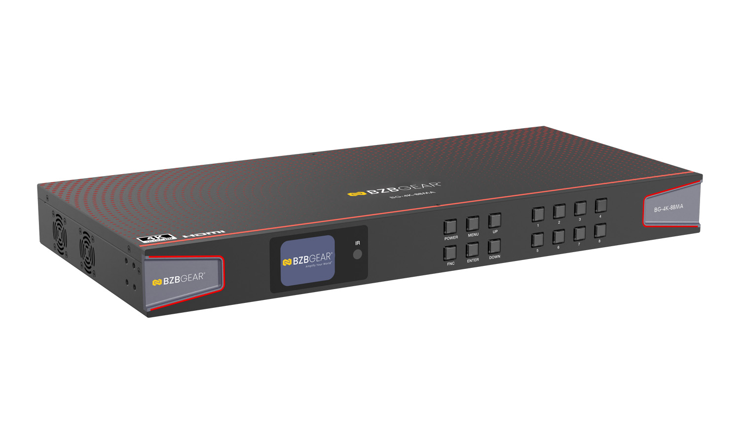 BZBGEAR BG-4K-88MA 8x8 4K UHD HDMI 2.0 Matrix Switcher with Audio De-embedding and Independent Routing (4K60 - 4:4:4 and HDR Support) - Image 10