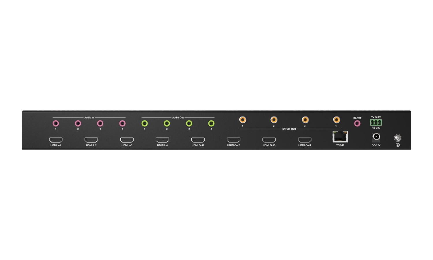 BZBGEAR BG-4K-VP44 4x4 4K UHD Seamless HDMI Matrix Switcher/Video Wall Processor/MultiViewer with Scaler/IR/Audio/IP and RS-232 - Image 6