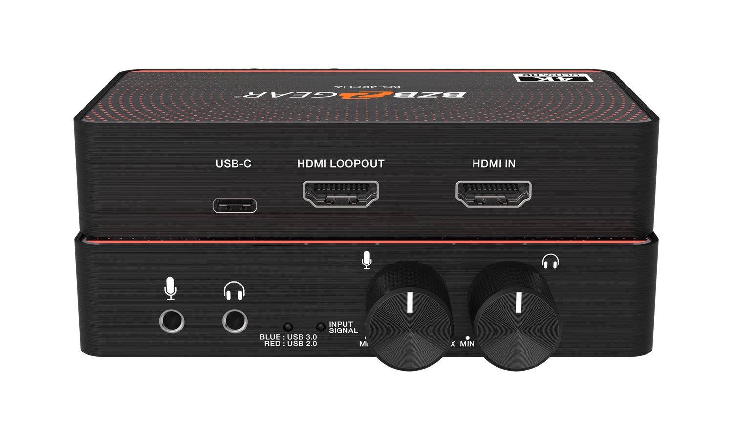 BZBGEAR BG-4KCHA USB-C 4K60 Video Capture Card Box with Scaler/HDMI 2.0 Loop Out/Audio/HDR10 to SDR Conversion Support