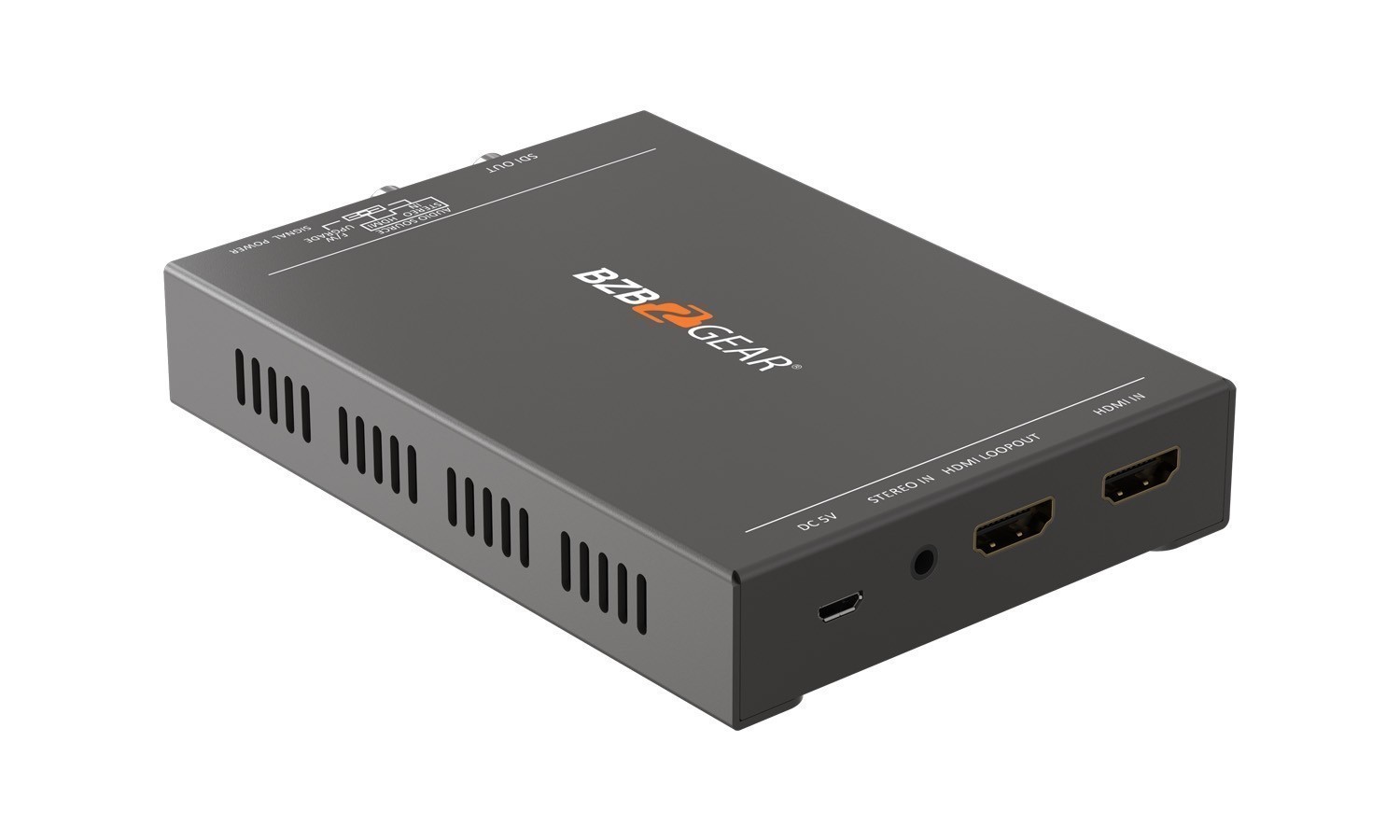 BZBGEAR BG-4KHS 4K UHD HDMI 2.0 to 12G-SDI Converter with HDMI Loop-out and Audio Embedding - Image 2