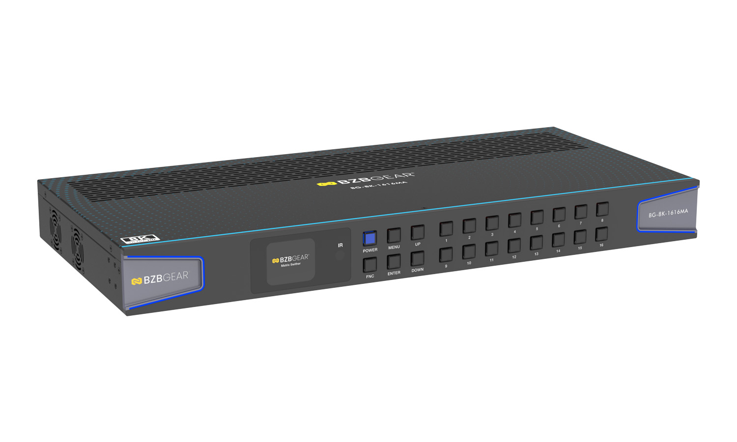 BZBGEAR BG-8K-1616MA 16x16 8K UHD HDMI 2.1 Matrix Switcher with Auto Downscalling/Audio De-Embedding (8K60/4K120 4:4:4 and VRR/FVA/ALLM Support) - Image 2