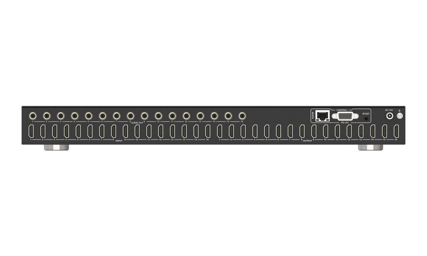 BZBGEAR BG-8K-1616MA 16x16 8K UHD HDMI 2.1 Matrix Switcher with Auto Downscalling/Audio De-Embedding (8K60/4K120 4:4:4 and VRR/FVA/ALLM Support) - Image 4