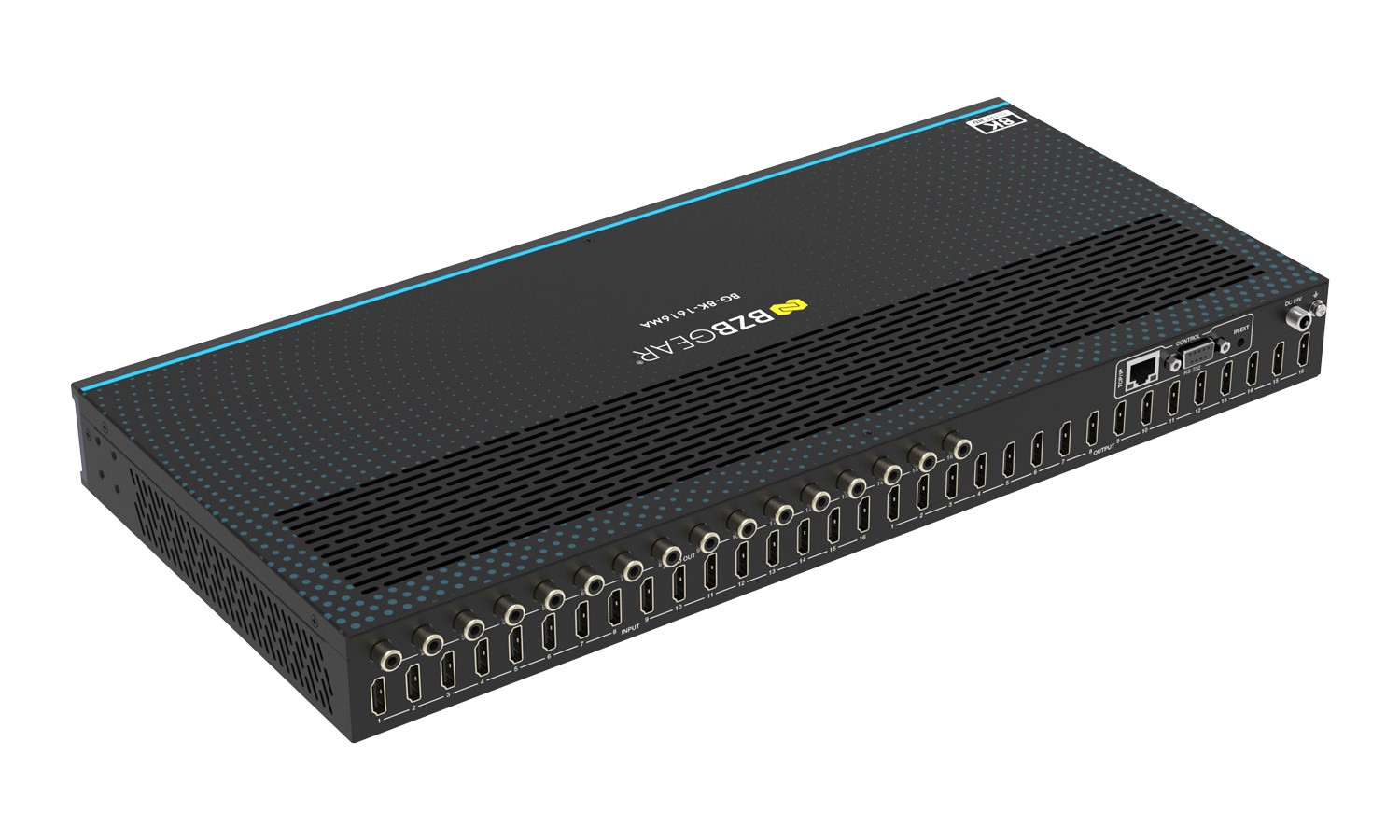 BZBGEAR BG-8K-1616MA 16x16 8K UHD HDMI 2.1 Matrix Switcher with Auto Downscalling/Audio De-Embedding (8K60/4K120 4:4:4 and VRR/FVA/ALLM Support) - Image 9