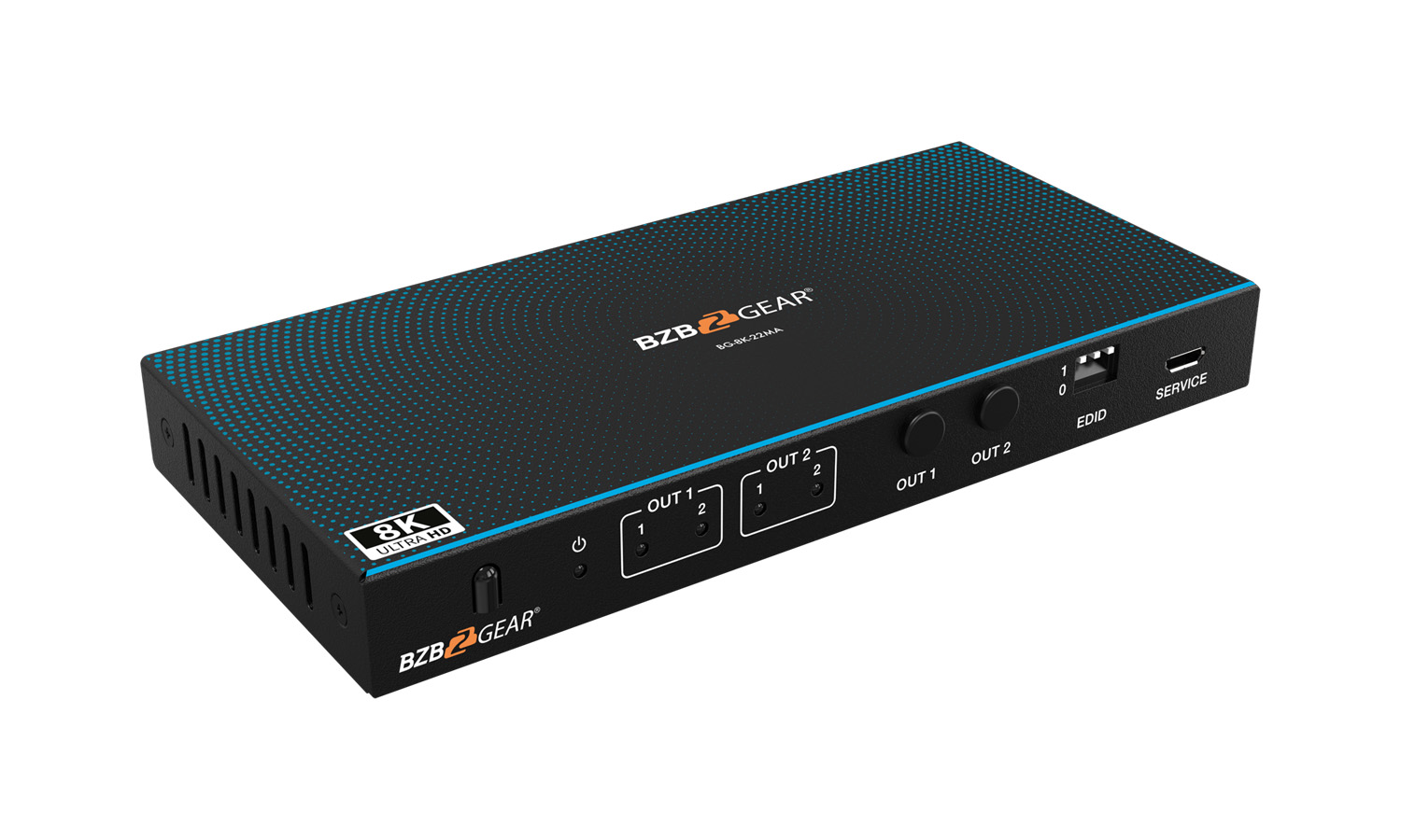 BZBGEAR BG-8K-22MA 2x2 8K UHD HDMI 2.1 Matrix Switcher with Auto Downscaling/Audio De-Embedding (8K60/4K120 and VRR/FVA/ALLM Support) - Image 2
