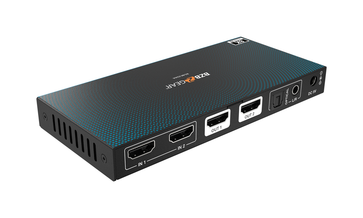 BZBGEAR BG-8K-22MA 2x2 8K UHD HDMI 2.1 Matrix Switcher with Auto Downscaling/Audio De-Embedding (8K60/4K120 and VRR/FVA/ALLM Support) - Image 4