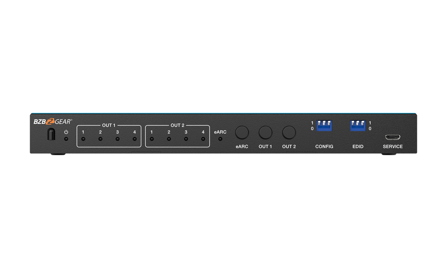 BZBGEAR BG-8K-42MA 4x2 8K UHD HDMI 2.1 Matrix Switcher with Auto Downscaling/Audio De-Embedding (8K60/4K120 and VRR/FVA/ALLM Support) - Image 5