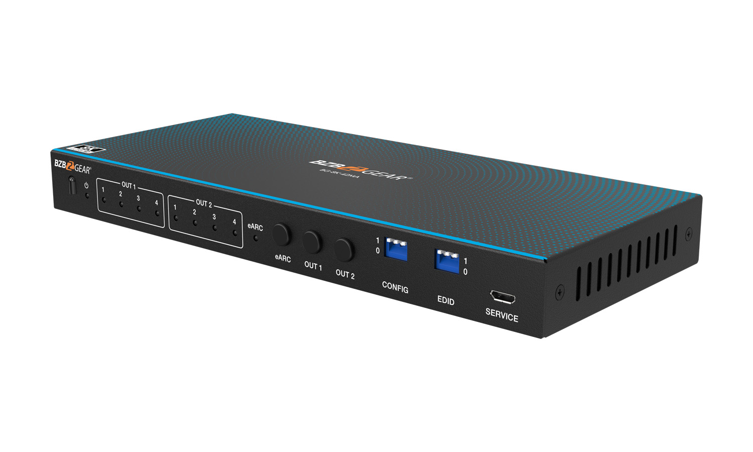 BZBGEAR BG-8K-42MA 4x2 8K UHD HDMI 2.1 Matrix Switcher with Auto Downscaling/Audio De-Embedding (8K60/4K120 and VRR/FVA/ALLM Support) - Image 7