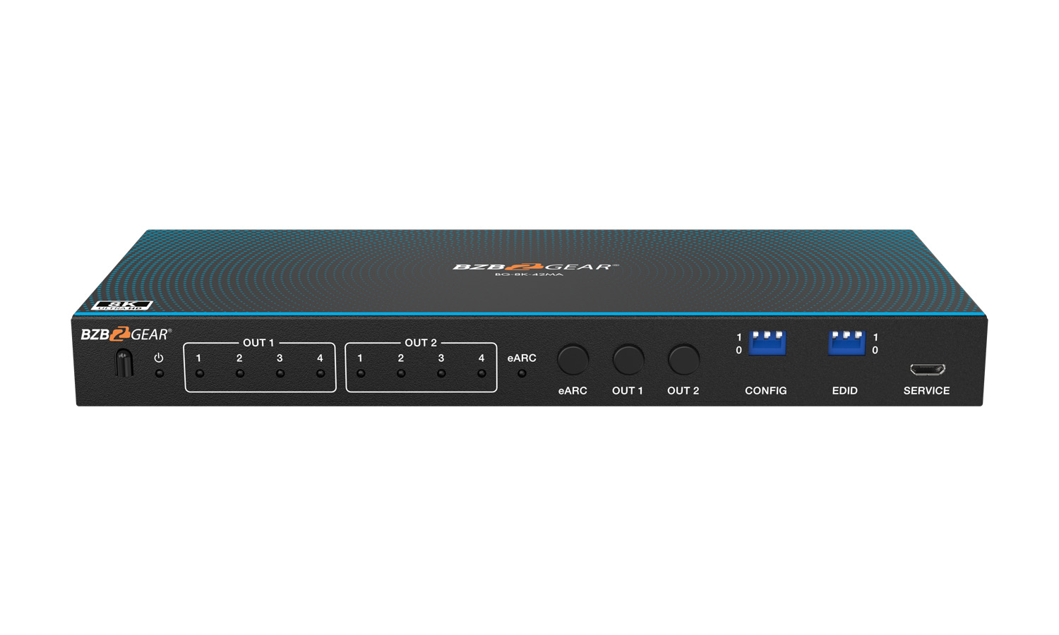 BZBGEAR BG-8K-42MA 4x2 8K UHD HDMI 2.1 Matrix Switcher with Auto Downscaling/Audio De-Embedding (8K60/4K120 and VRR/FVA/ALLM Support) - Image 9
