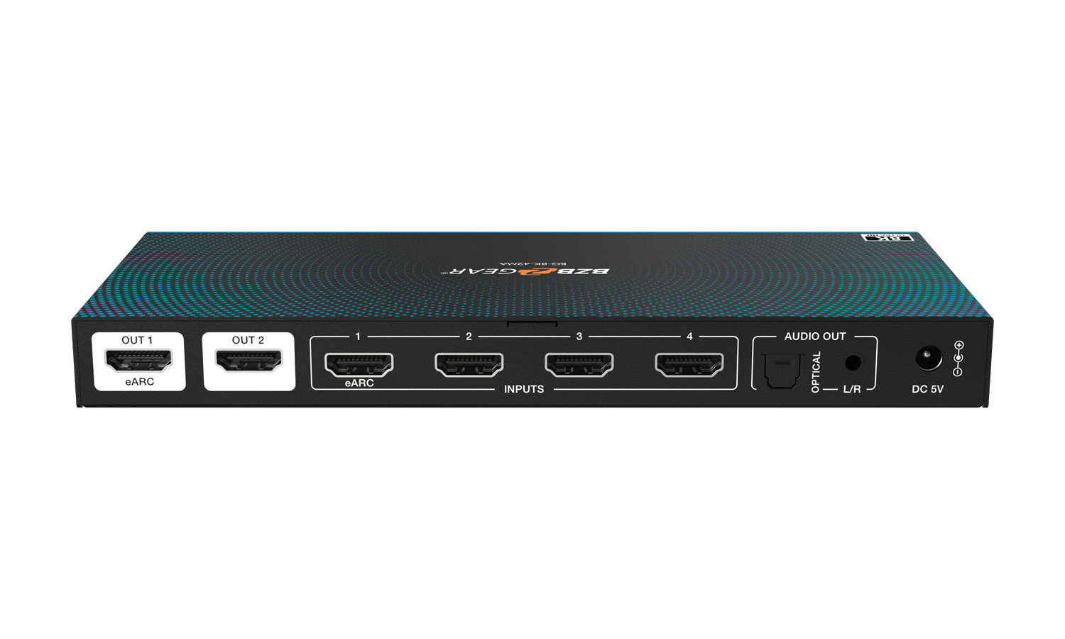 BZBGEAR BG-8K-42MA 4x2 8K UHD HDMI 2.1 Matrix Switcher with Auto Downscaling/Audio De-Embedding (8K60/4K120 and VRR/FVA/ALLM Support) - Image 10