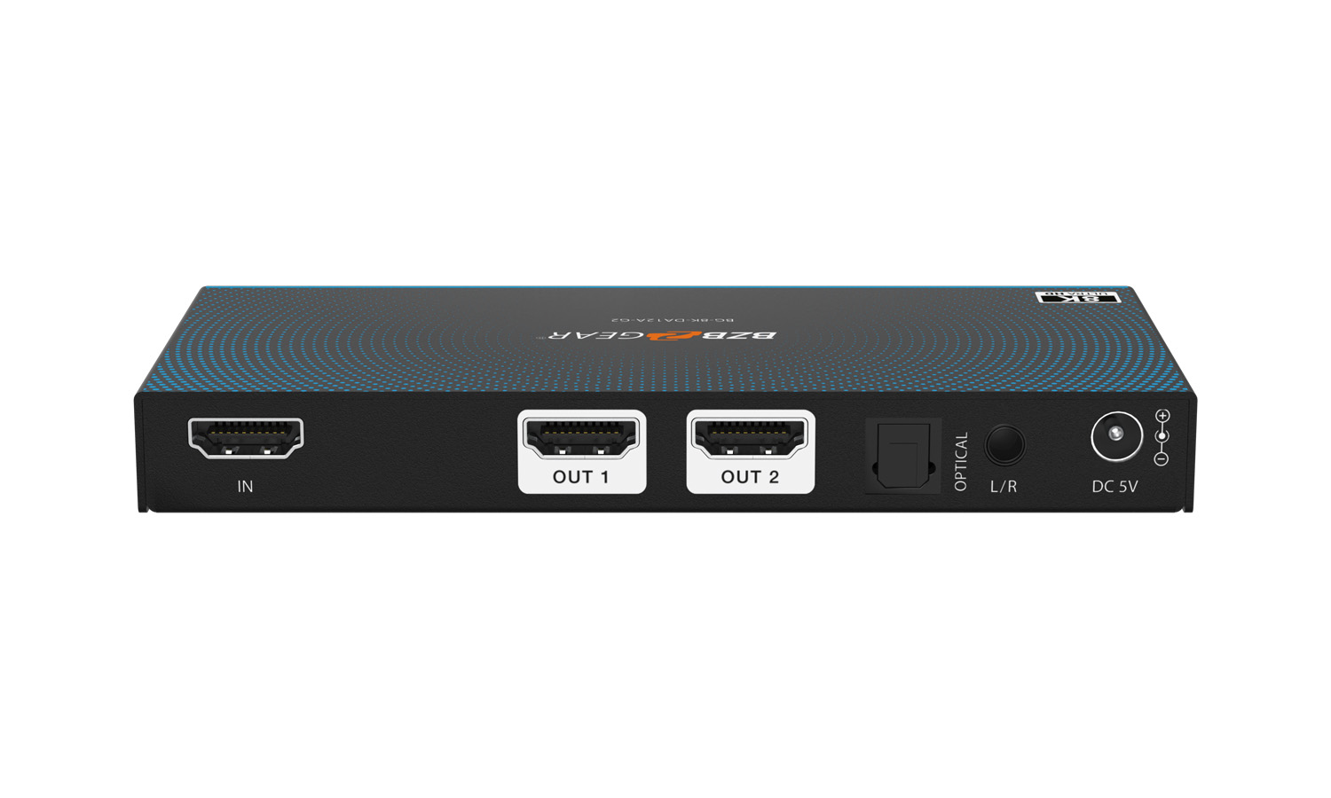 BZBGEAR BG-8K-DA12A-G2 1x2 8K UHD HDMI 2.1 48Gbps Splitter with Auto Downscaling/Audio De-Embedding (8K60/4K120 and VRR/FVA/ALLM Support) - Image 3
