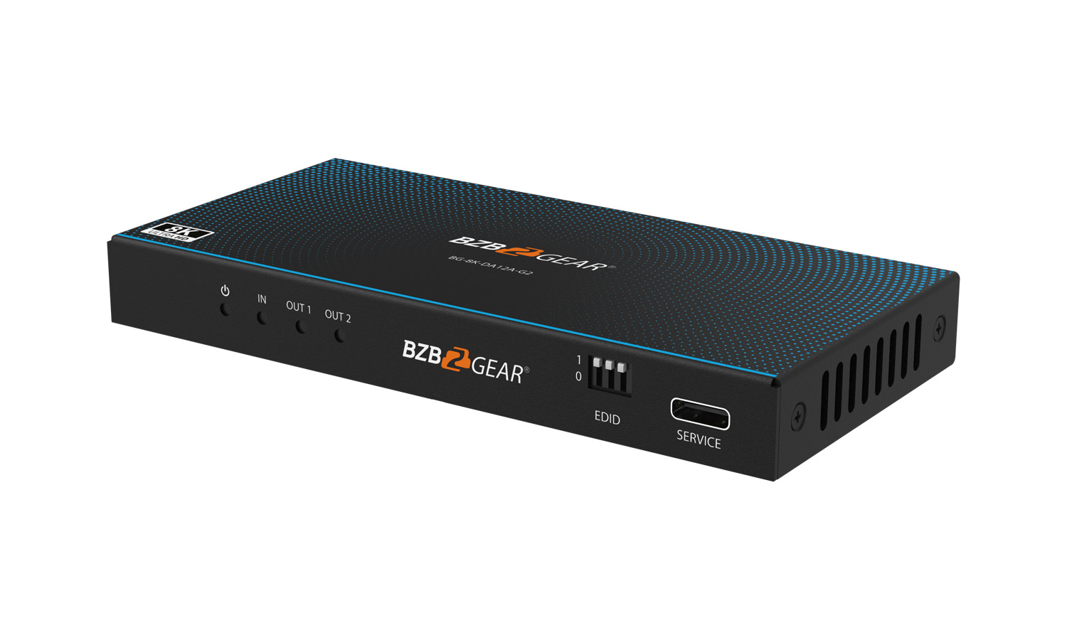 BZBGEAR BG-8K-DA12A-G2 1x2 8K UHD HDMI 2.1 48Gbps Splitter with Auto Downscaling/Audio De-Embedding (8K60/4K120 and VRR/FVA/ALLM Support) - Image 7