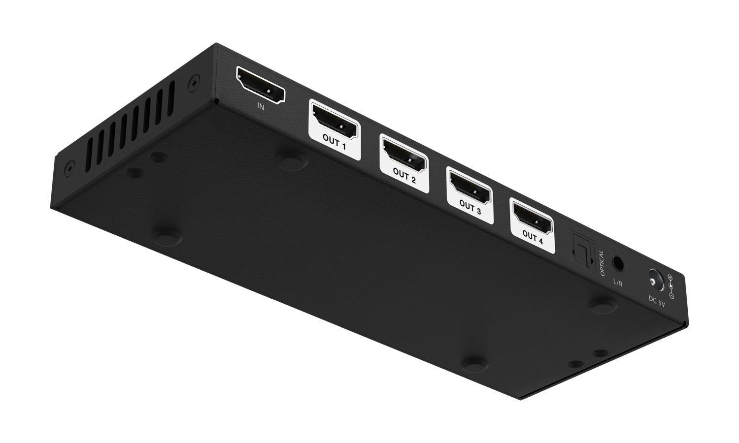 BZBGEAR BG-8K-DA14A-G2 1x4 8K UHD HDMI 2.1 48Gbps Splitter with Auto Downscaling/Audio De-Embedding (8K60/4K120 and VRR/ALLM/QMS/QFT/SBTM Support) - Image 6
