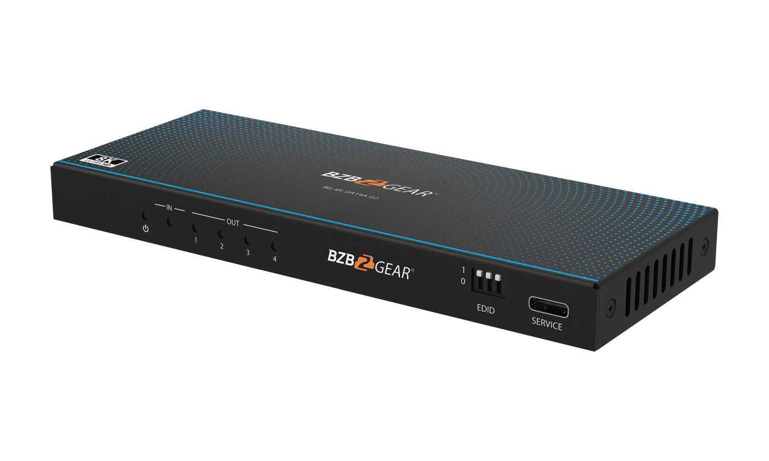 BZBGEAR BG-8K-DA14A-G2 1x4 8K UHD HDMI 2.1 48Gbps Splitter with Auto Downscaling/Audio De-Embedding (8K60/4K120 and VRR/ALLM/QMS/QFT/SBTM Support) - Image 7