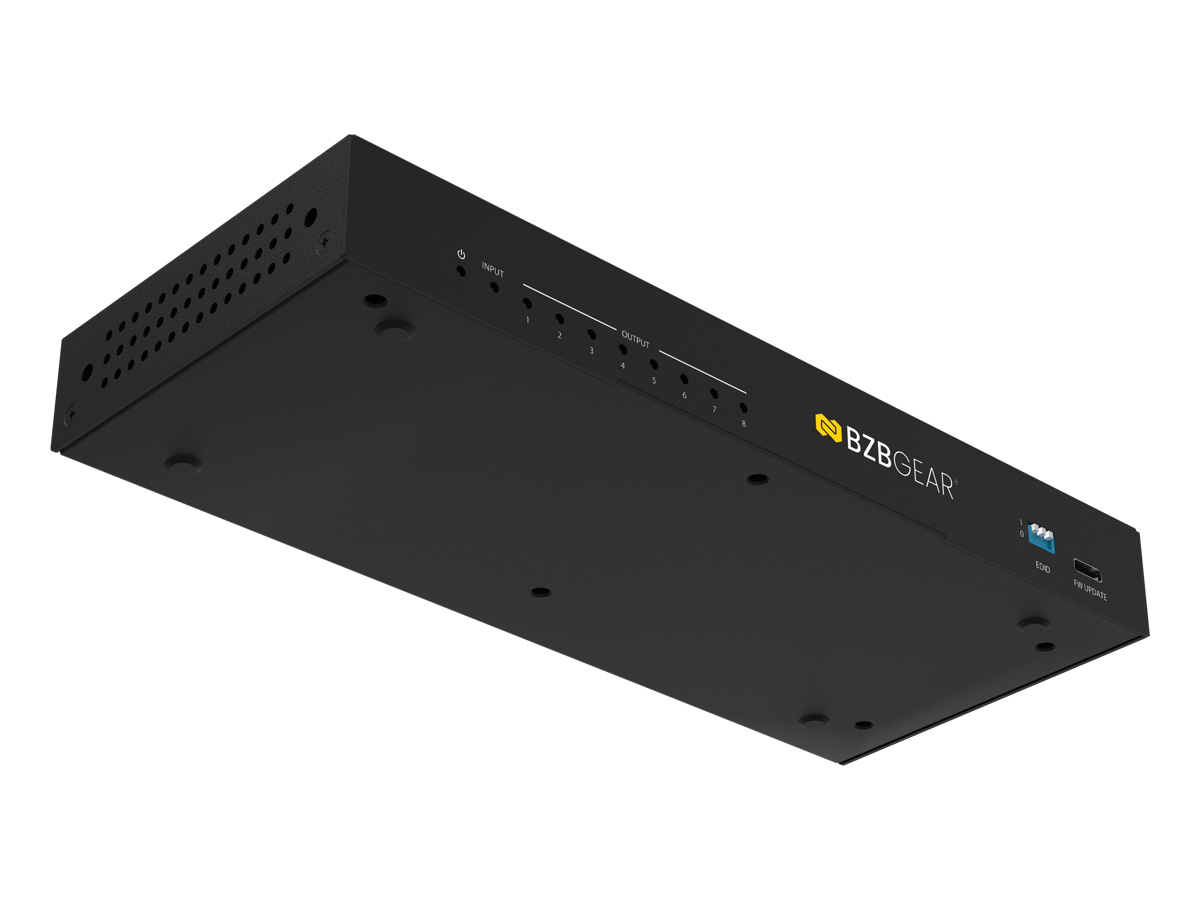 BZBGEAR BG-8K-DA18 1x8 8K UHD HDMI 2.1 48Gbps Splitter with Auto Downscaling (8K60/4K120 and VRR/ALLM/QMS/QFT/SBTM Support) - Image 6