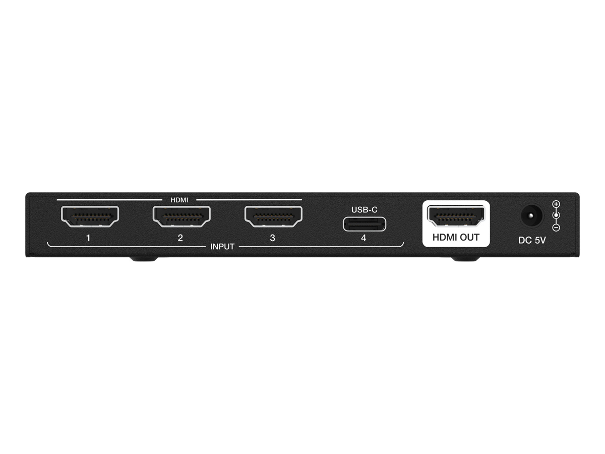 BZBGEAR BG-8K-HCS41 4x1 8K UHD HDMI/USB-C 2.1 Switcher (8K60/4K120Hz 4:4:4 VRR/ALLM/QMS/QFT/SBTM Support) - Image 4