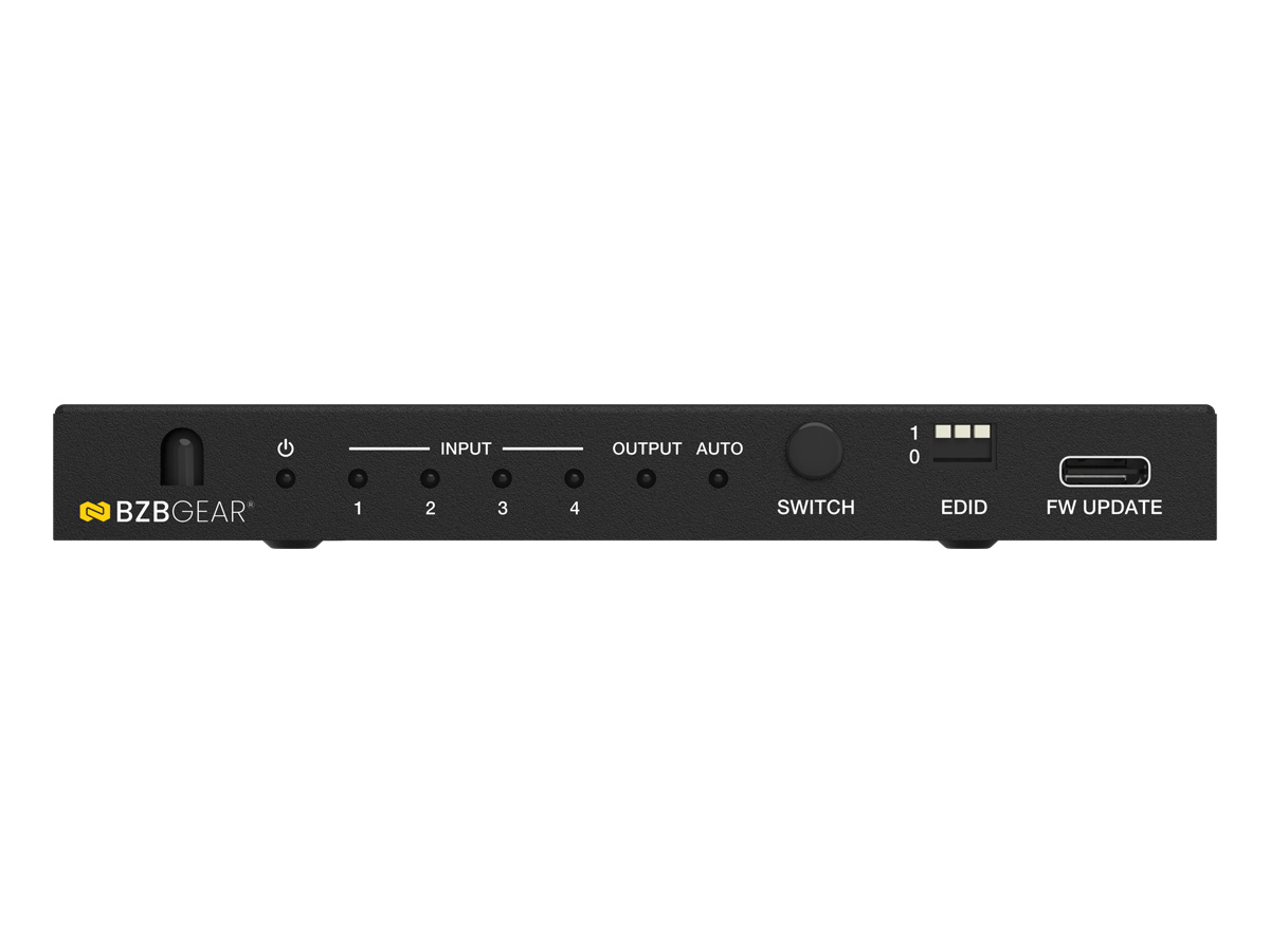 BZBGEAR BG-8K-HCS41 4x1 8K UHD HDMI/USB-C 2.1 Switcher (8K60/4K120Hz 4:4:4 VRR/ALLM/QMS/QFT/SBTM Support) - Image 5