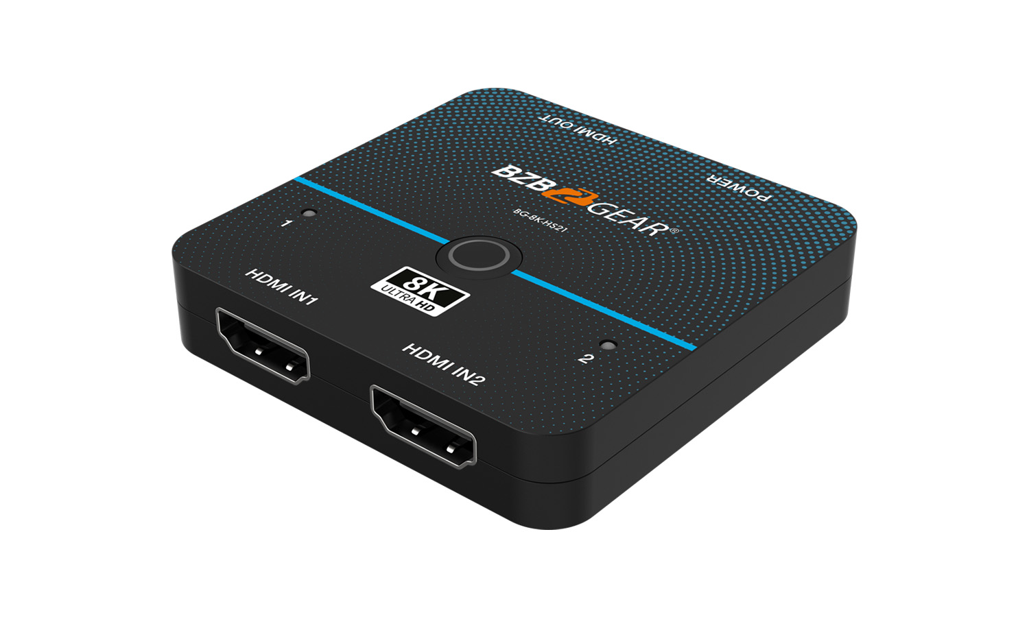 BZBGEAR BG-8K-HS21 2x1 8K UHD Ultra Slim HDMI 2.1 Switcher (8K60/4K120Hz 4:4:4 and VRR/FVA/ALLM Support) - Image 7