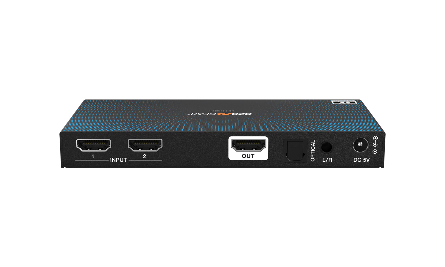 BZBGEAR BG-8K-HS21A 2x1 8K UHD HDMI 2.1 Switcher with Audio De-Embedding (8K60/4K120Hz 4:4:4 VRR/FVA/ALLM Support) - Image 3