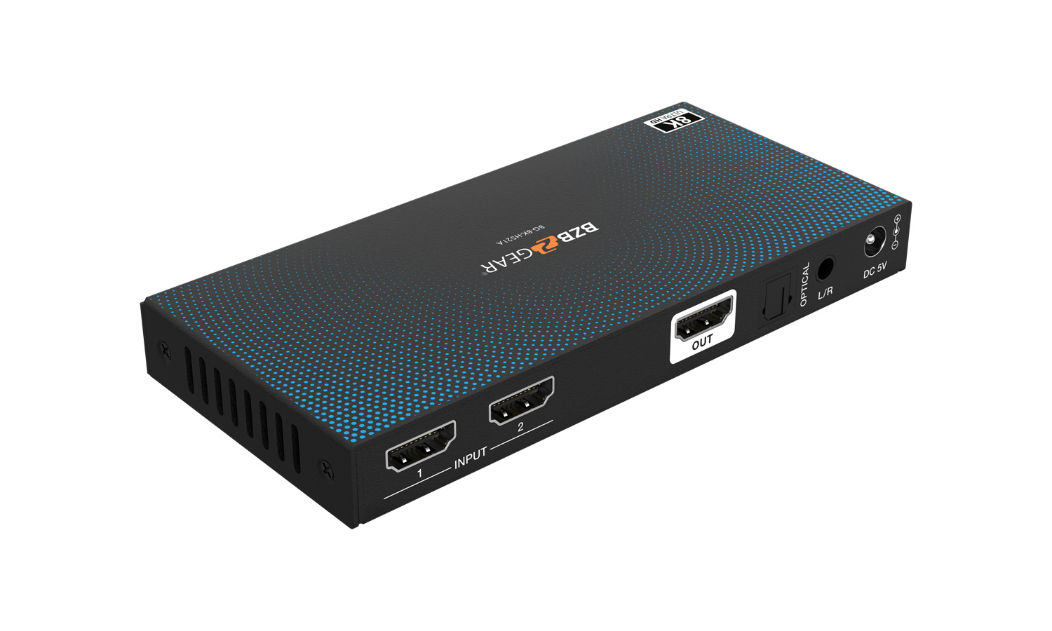 BZBGEAR BG-8K-HS21A 2x1 8K UHD HDMI 2.1 Switcher with Audio De-Embedding (8K60/4K120Hz 4:4:4 VRR/FVA/ALLM Support) - Image 8