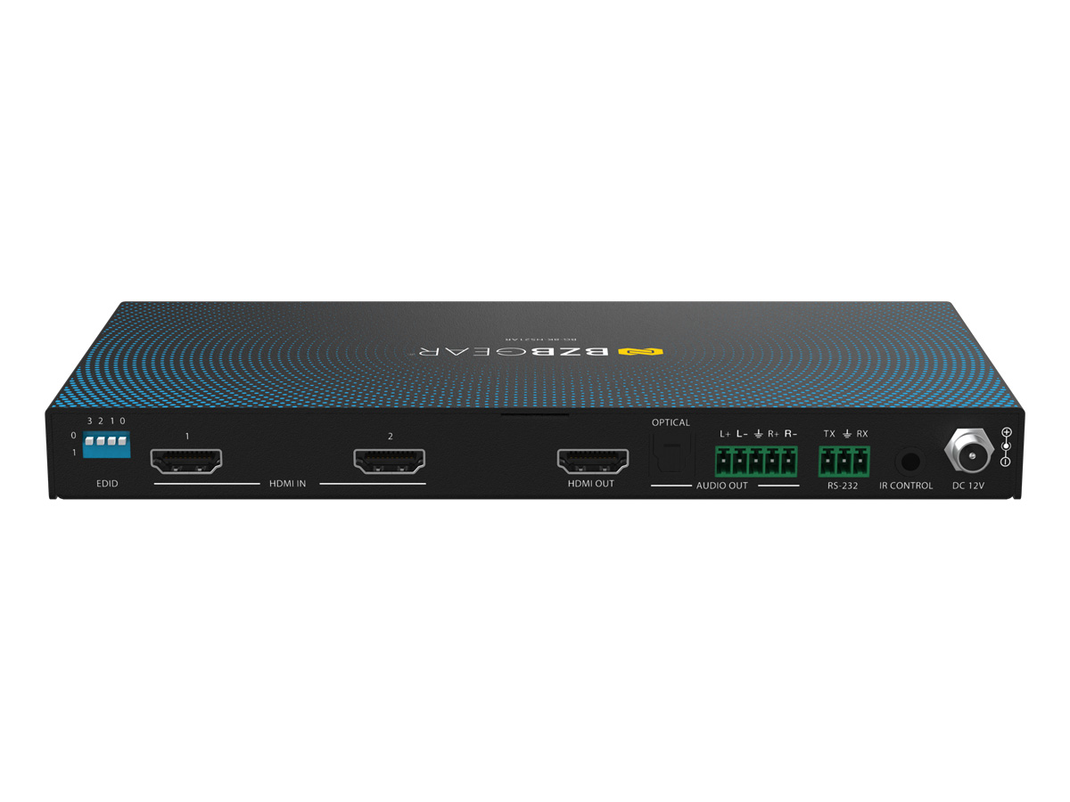 BZBGEAR BG-8K-HS21AR 2x1 8K UHD HDMI 2.1 Switcher with Digial/Analog Audio De-Embedding/EDID/RS-232 (8K60/4K120Hz 4:4:4 VRR/ALLM Support) - Image 3
