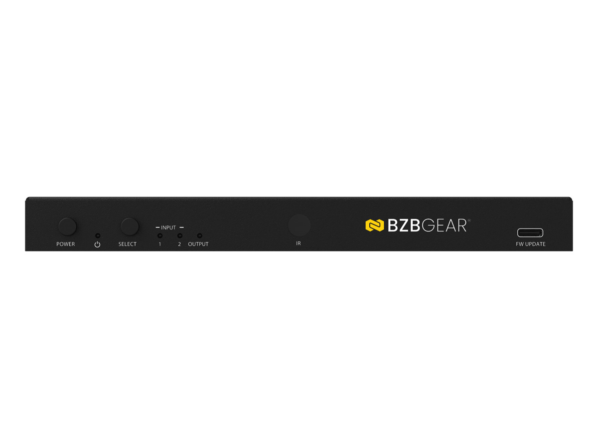 BZBGEAR BG-8K-HS21AR 2x1 8K UHD HDMI 2.1 Switcher with Digial/Analog Audio De-Embedding/EDID/RS-232 (8K60/4K120Hz 4:4:4 VRR/ALLM Support) - Image 5